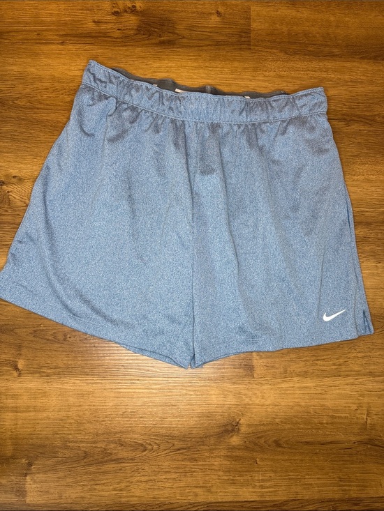 Nike Pants - Nike Light Blue Athletic Shorts with White Swoosh